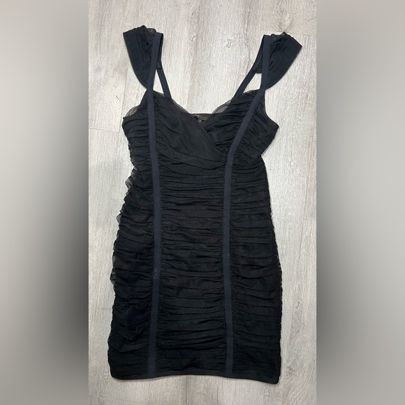 white christmas dresses BCBGMAXAZRIA Selene Halter Neck Ruched Dress – Runway Catalog main image 1